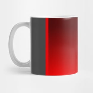 Black, Red Gradient Rectangle Design Mug